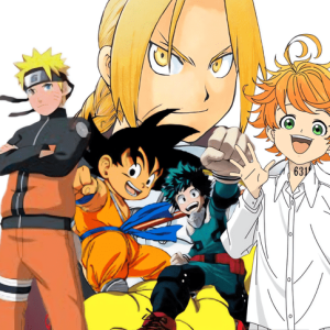 manga series Fullmetal Alchemist Dragon Ball (Volume 1) Naruto My Hero Academia The Promised Neverland